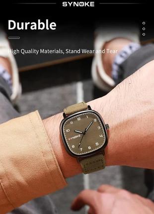 Годинник наручний кварцовий synoke 6112 діловий стильний
