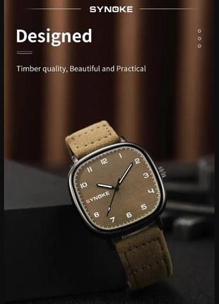 Годинник наручний кварцовий synoke 6112 діловий стильний