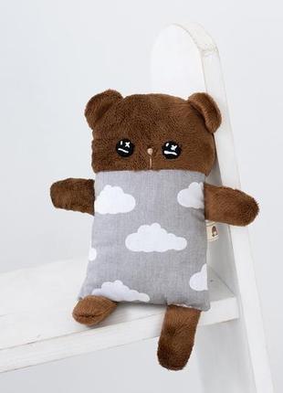 Ведмедик плюшевий сірий в хмарах ,м'яка іграшка ,подарунок для дітей