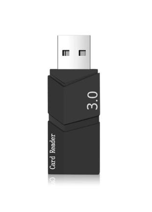 Внешний кард-ридер usb 3.0 для microsd. картридер считыватель флеш-карт tf card wr22b5 фото