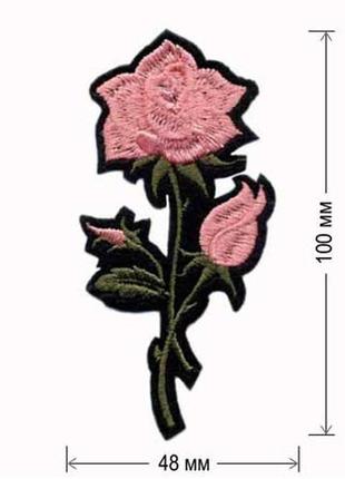 Аппликации на одежду embroidery клеевые розы набор №4 (68613)4 фото