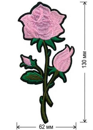 Аплікації на одяг embroidery клейові троянди набір №5 (68614)3 фото