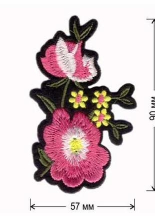 Аппликации на одежду embroidery клеевые розы набор №6 (68615)8 фото