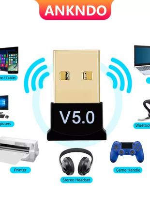 Usb bluetooth 5.0 adapter мини ankndо-r55. юсб блютус, блютуз адаптер для компьютера, пк, ноутбука
