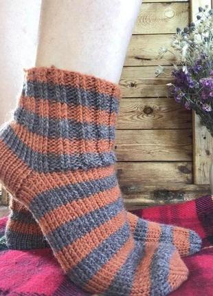 Зимові шкарпетки ручної роботи1 фото