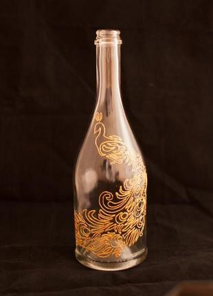Декорована пляшка золота жар-птиця4 фото
