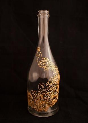 Декорована пляшка золота жар-птиця6 фото