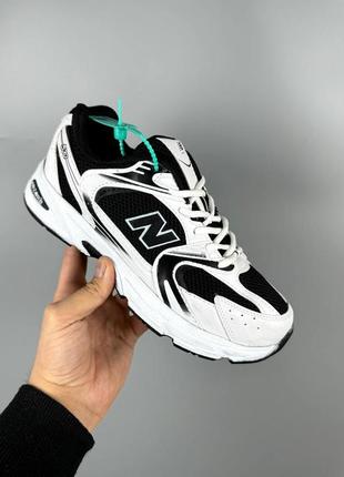 Кроссовки new balance 530 white black1 фото