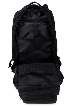 Чорний тактичний рюкзак. армійський військовий рюкзак. 25 l