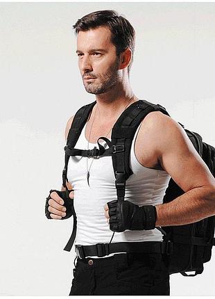 Чорний тактичний рюкзак. армійський військовий рюкзак. 25 l