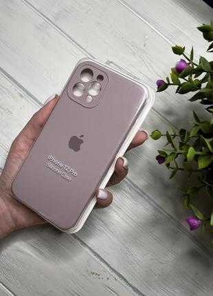 Чохол на iphone 12 pro про квадратні борти чохол на айфон silicone case full camera на apple айфон