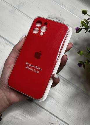 Чехол на iphone 12 pro об квадратных бортах чехол на айфон silicone case full camera на apple айфон1 фото