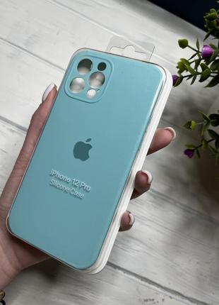 Чехол на iphone 12 pro об квадратных бортах чехол на айфон silicone case full camera на apple айфон1 фото