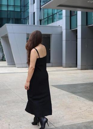 Платье-комбинация женская 5а13 черное3 фото