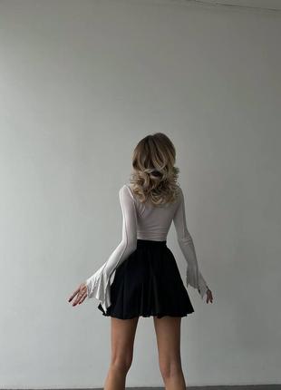 Женская пышная юбка с воланами6 фото