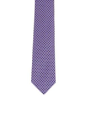 Краватка темно-фіолетовий з шаховим візерунком 900-0082 фото