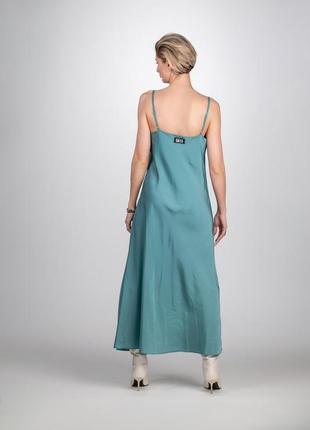 Сукня-комбінація жіноча 5а13 бірюза2 фото