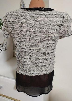 Офісна кофта блуза з кишенями zara w&b collection s5 фото