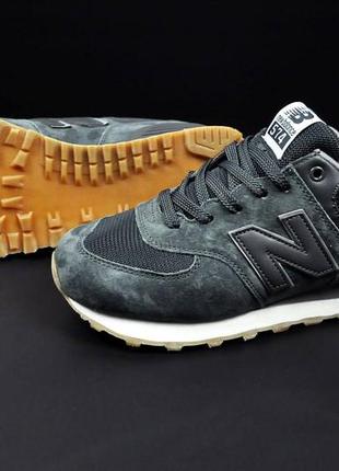 Кроссовки мужские new balance 574 dark gray👟3 фото