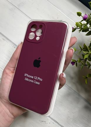 Чехол на iphone 12 pro об квадратных бортах чехол на айфон silicone case full camera на apple айфон