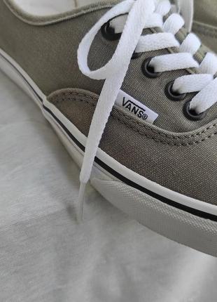 Кеди vans оригінал хакі кроси кросівки літні весняні тканинні текстильні чоловічі підростуові унісекс кеди3 фото