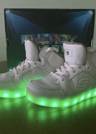 Кроссовки кожаные skechers energy lights