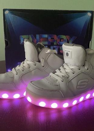 Кроссовки кожаные skechers energy lights2 фото