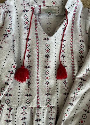 Платье миди, вышиванка, платье с украинскими мотивами2 фото