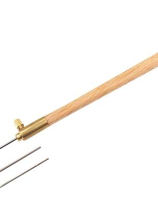 Люневильский крючок для вязания и вышивки со сменными наконечниками 0.7 мм, 1 мм и 1.2 мм (6792)2 фото