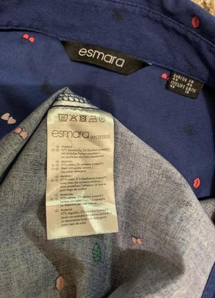 Рубашка женская фирменная esmara с длинным рукавом размер m/l4 фото
