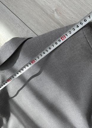 Жіночий піджак в лапку чорно-білий жакет подовжений стильний жіночий піджак xl8 фото