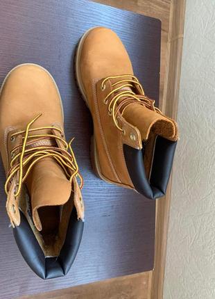 Ботинки boys тм "timberland" р.6/6,5/39,5/24,5 нубук5 фото