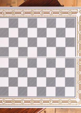 Шахматы, шашки, нарды из дерева в белом цвете эксклюзивной ручной работы8 фото
