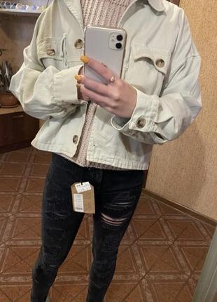Zara джинсовая куртка2 фото