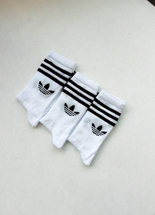 Высокие носки adidas &lt;unk&gt; носки адидас белые6 фото