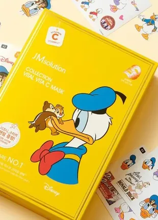 Тканинна маска jmsolution disney collection vital vita c вирівнює тон, усуває тьмяність1 фото