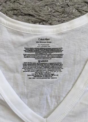 Базовая футболка calvin klein, size xl, состояние новой, плечи 52 подмышки 58 длина 802 фото