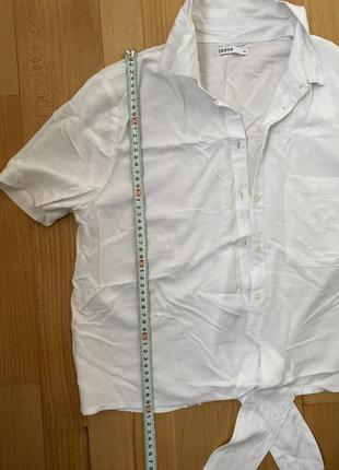 Белая рубашка летняя3 фото