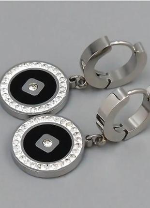Сережки xuping ttm stainless steel довжина 3,2 см. ширина 1,5 см.