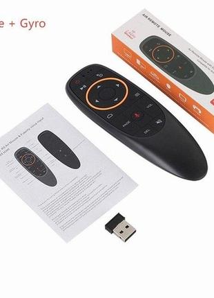 Дистанційна мишка-пульт air mouse g10s pro з мікрофоном та гіроскопом, для приставок tv