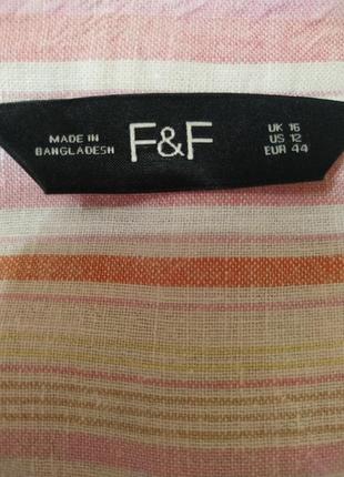 Рубашка блузка кофта льняная батал от f&amp;f5 фото