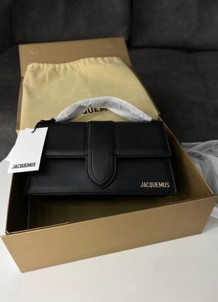 Сумка кросс боди premium jacquemus le grand bambino black1 фото