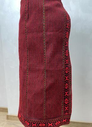 Стильная юбка женская плахта (запаска) ручной работы. п-1462 фото