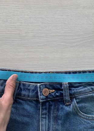 Женские короткие джинсовые шорты h&amp;m denim размер xs - s 34 regular ( средняя посадка)5 фото