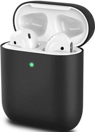 Чохол для навушників apple airpods 1/2 black (код товару:12720)1 фото