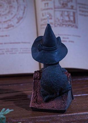 Свічка "кіт з магічною книгою"3 фото