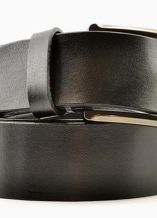 Крафтовый чорний чоловічий італійський ремінь під джинси, шорти шириною 4,5 див.6 фото