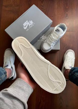 Кроссовки мужские nike blazer white &amp; black👟7 фото