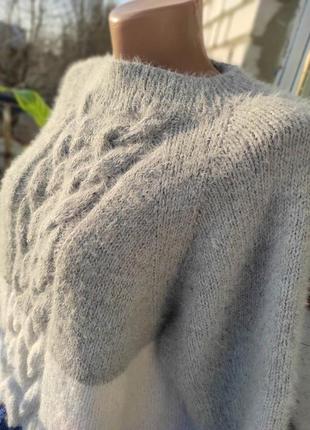 Классический пуловер в полоску, с рукавом 3/43 фото