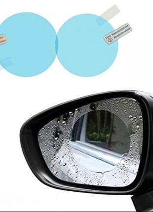 Защитная пленка-антидождь на боковые зеркала optima auto clear 95x95мм, антитуман, антиблик, антигрязь